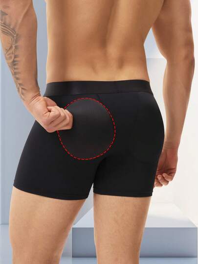 Padded Underwear For Mens Butt Lifter Boxer Briefs Shorts Hip Enhancer Pads Booty Boyshorts Pants Buttock Push Up Body Shaper Shapewear Underpants Knickers Panties Panty