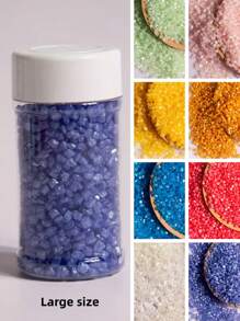 85g/3oz Chispas de azúcar cristalino para decoración comestible de pasteles para el Día de la Madre, bodas, San Valentín, fiestas de cumpleaños