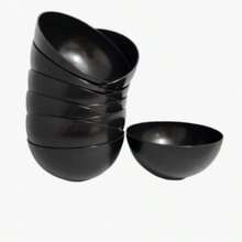 Kit 10 Units Plastic Bowls 370ml - Negro - Ver 2