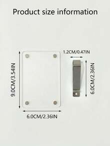 1pc Universal Adaptation PVC Magnetic Pole Sheet Car Visor Clip - Giá đỡ tấm che nắng dạng ví trưng bày ảnh, Phụ kiện xe hơi cho thú cưng dễ thương, Quà tặng lý tưởng cho cặp đôi nhân ngày lễ tình nhân - Nhiều màu - Xem 2