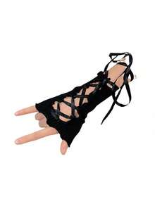 1piece Lolita Jk Sun Protection And Versatile Girl Bracelet With Strapped Sleeves - Multicolor - View 8