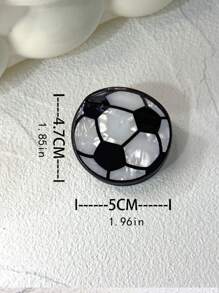 1 pièce/Noir Pinces à cheveux en forme de boule de billard 8, pinces à cheveux de basket-ball, de football, de rugby, de baseball. Pinces, barrettes, clips, attaches pour cheveux