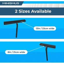 Shower Squeegee With Magnetic Hook Silicone Window Wiper With Adhesive Wall Mounted Hanger Shower Squeegee For Glass Doors Rubber Squeegee Shower Glass Cleaner 8.25 Inches Black - Black - View 6