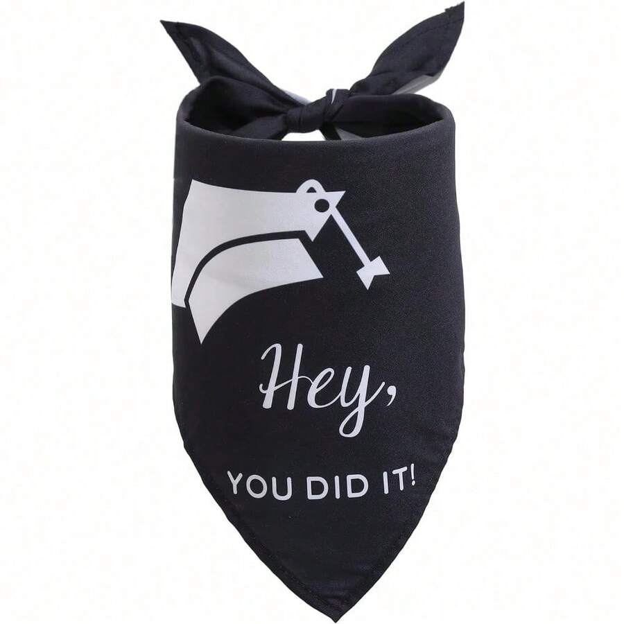 Premium Quality Dog Graduation Cap, Large Dog Graduation Bandana, Comfortable Dog Graduation Outfit, My Mom Graduated Dog Bandana ', Ideal Dog Graduation Costume For Your Furry Friend - 1 - View 1