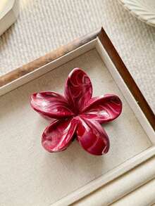 3 Stücke /1 Stück Elegante Haarklammern aus Kunststoff für Damen, Leopardenmuster schwarz, Blumenform rot, vielseitig verwendbar, hochwertiges minimalistisches Design in Einfarbig, geeignet für Alltag, Lässig, Party, Pendeln, Urlaub, Haarstyling, Gesichtsreinigung, Make-up, Outfit-Accessoires, Haarklammern, Haarspangen, Haarclips, Herbst-Winter-Accessoires für Frauen