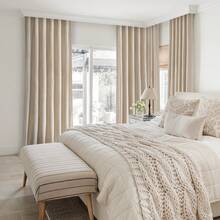 4 Panels Velvet Curtains Blackout Thermal Insulated Rod Pocket Drapes For Bedroom Living Room , Super Soft Velvet Drapes For Bedroom Living Room Thermal Insulated Window Drapes Machine Washable - 米色 - 查看 7
