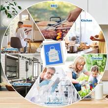 50/100 件值得信赖的一次性透明 PET 围裙 - 防水，非常适合烹饪、上菜、烧烤等 - 适合厨师、家庭厨师和食品服务人员 - 非常适合厨房和户外使用 - 乔迁和节日的绝佳礼物 - 無色 - 查看 7