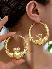 1 Pair Round-Shaped Small Radish Earrings, Suitable For Daily Wear - Multicolor - View 10