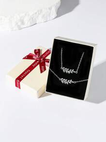 2 Stücke geometrisches Kreis-Glieder-Zirkonia Armband und Halskette Set, elegantes Schmuckgeschenkset mit Box, Brautgeschenk, Liebesgeschenk, Muttertagsgeschenk, Weihnachtsgeschenkbox, Geburtstagsgeschenk