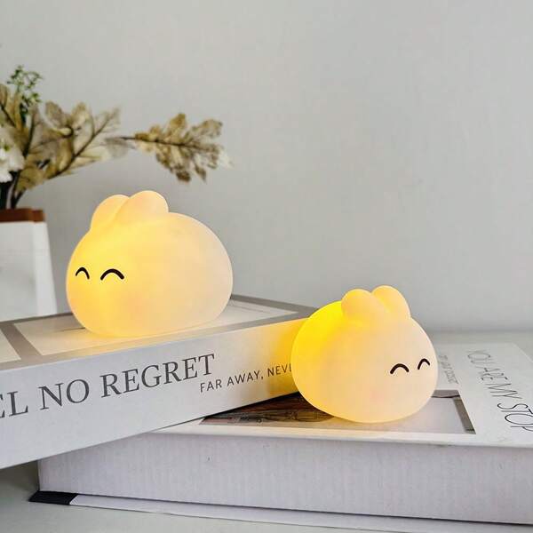 Rabbit Night Light, Cute Decor Bedside Lamp, Gifts For Children, Birthday, Christmas