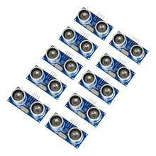 10 piezas HC-SR04 Sensor ultrasónico Arduino/PIC/Raspberry Pi Módulo de medición de distancia universal. - Azul y blanco - Ver 2