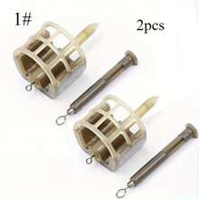 2pcs Portable Feeders Cage Lightweight Fishing Feeder Cage
