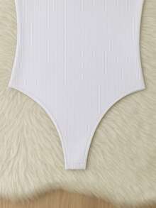 Women's Ribbed Tank Top Fashion 2024 - 白色 - 查看 3