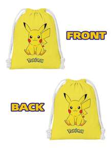pokemon 1 Stück Pokemon Cartoon Kordelzugbeutel (kein Rucksack), geeignet für Männer und Frauen, kann zum Aufbewahren von Unterwäsche verwendet werden, ideal als Geschenk für Fans und Sammler zu Thanksgiving, Weihnachten und Geburtstagen