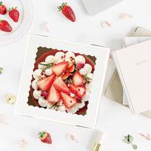 30pcs Cake Boxes, 12x12x6 Inch Square Bakery Boxes With Window Cajas Pasteles For Valentine's Day, Mother's Day, Pastries, Chocolates, Cookies, Pie, Birthday Party, Wedding, Easter-Hy - 15 Pack - View 3