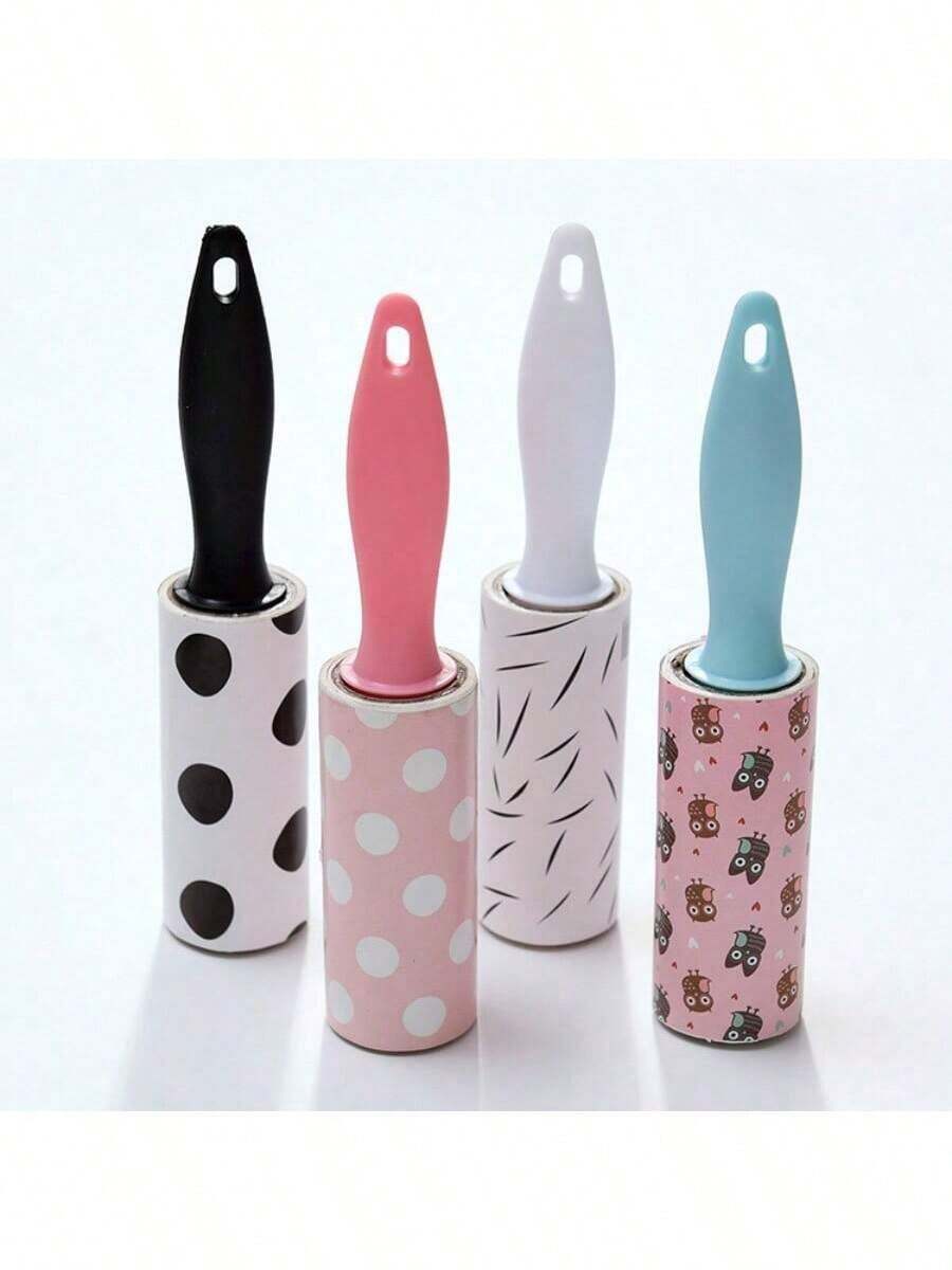 1pc/4pcs Mini Detachable Clothes Lint Stick Roller Lint Paper Portable ...