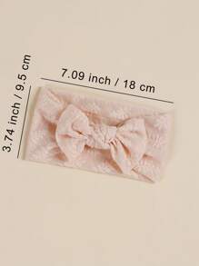 3 Pieces Baby Soft Breathable Mesh Bow Elastic Headbands, Children Hair Accessories, Newborn Versatile Fashion Hair Decor Suitable For Festivals, Parties, Photography, Everyday Wear