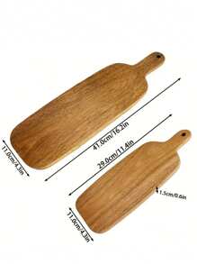 1 Piece Creative Slicing Board With Handles, Cheese Board, Wooden Tray, Snack Tray, Picnic Accessory For Deli Platters, Ideal For Kitchen And Restaurant Serving Trays, Christmas And Party Decoration
