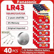 10-100pcs Panasonic LR43 186 AG12 386 SR1142 LR1142 SR43 301 V12GA 1.5V Alkaline Button Cell Batteries, Suitable For Watches, Calculators, Etc. - LR43 Panasonic (GF) - View 7