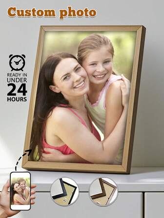 1 pièce, cadre optionnel, peinture sur canevas personnalisée, affiche photo personnalisée, impression HD, préservation des souvenirs, cadeau de fête des mères, sauvegarde des beaux moments, anniversaire, fête, cadeau d'art unique et parfait