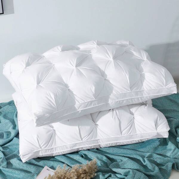 Luxus Gänsedaunenkissen King Size - 1050 Füllleistung, 100% Baumwolle Shell - Ultra Komfort Schlafkissen - Hotel Collection Bettkissen für den Rücken, den Bauch, den Seitenschlafer weiß, King (Packung von 1)