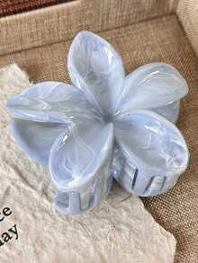 3 件优雅优质扎染大理石花纹花卉设计爪夹，适合女士日常、学校、通勤、女士、派对、约会、街头服饰、时尚高端发饰发夹发夹发夹发夹 - 彩色 - 查看 8