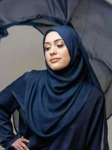 FADZOYLE 1 Stück einfarbiger Hijab Schal aus hochwertigem Modal, Sommer Strand Sonnenschutz Schal und Kopftuch, exklusives Maxi-Tuch, Abaya für den Alltag, Unterkappe für Frauen, Schleier für Festivals, Gebete und Pilgerreisen, muslimisches Zubehör - hellgrau - Übersicht 4
