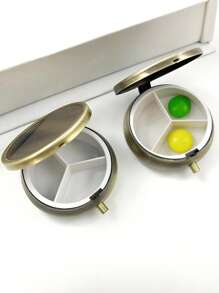 Portable Pill Case, Multi-Functional Moisture-Proof Travel Medicine Box, Suitable For Wallet And Pocket, Cute Metal Pill Organizer Box For Vitamins, Fish Oil And Supplements