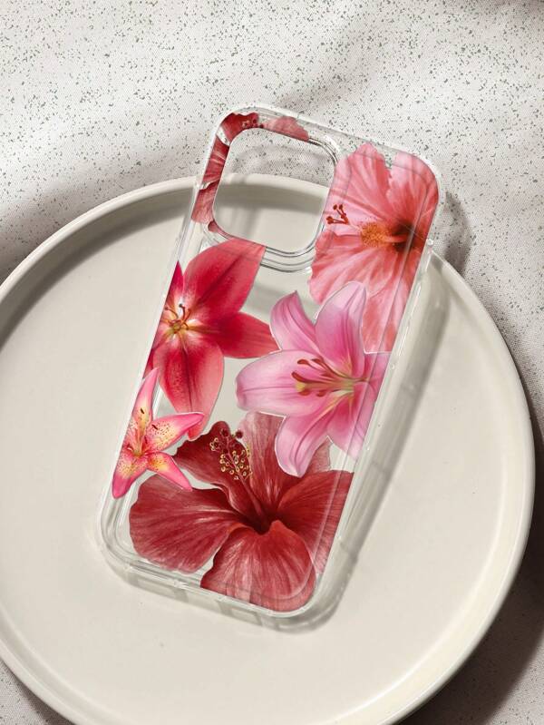 Flower Hibiscus Floral Pattern Print Phone Case Compatible With IPhone &Compatible With Samsung Galaxy