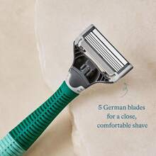 Harry'S Shaving Kit For Men - Razor Handle And 3 Razor Blade Refill Cartridges - Sage - Cây xô thơm - Xem 4