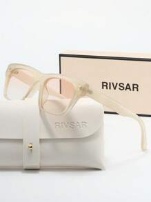 Óculos de Sol Femininos Polarizados Estilo Cat Eye Ombre da RIVSAR, Elegante para Uso Externo, Casual, Festa, Viagem, Feriados, Óculos de Sol Redondos Cat Eye, Presente de Marca Premium para Festivais, Ideal para o Dia dos Namorados, Natal, Halloween