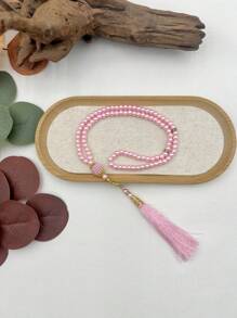 1 pieza Rosario musulmán de 99 cuentas, pulsera de cuentas de oración