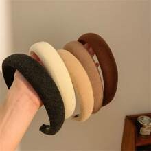 1 Peça Novo Headband Acolchoado de Esponja Coreano, Laço Azul Doce e Fresco Diagonal Listras Elevação Acessórios de Cabelo Faixa de Cabelo Aro de Cabelo