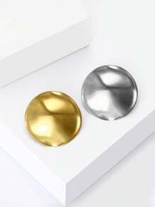 1 pezzo Spilla rotonda in acciaio inossidabile per donna, spille creative, per borse, maglioni, cappotti, cappelli, scarpe, abiti, completi