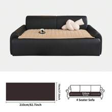 1pc Minimalist Solid Color Plaid Striped Design Sofa Slipcover, Comfortable For Sitting Or Lounging, Suitable For 2-Seater, 3-Seater, 4-Seater And Modular Sofas, All Season Use Chair Office Chair Chair Cushion Cushion Seat Cushion