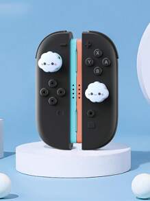 2 pièces Coiffes de joystick en forme de crâne pour manette NS2 Joy-Con, capuchons de pouce en silicone compatibles avec la console Switch NS2 et les accessoires de manette de jeu, modèles patte/requin/fleur/nuage/panda, plusieurs options