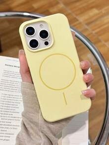 奢华磁吸软硅胶手机壳，兼容 17/16/15/14/13/12/11 Pro Max Plus，支持磁吸无线充电，防震保护套