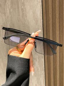 1 pieza Gafas de moda unisex que cambian de color, estilo para conducir y deportes al aire libre, de vuelta al colegio, look escolar de moda preppy