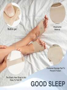 2pcs Toe Separator & Thumb Separator With Gel Pads, High Elasticity Toe Separator Comfortable & Breathable For Day/Night Support, Soft Knitted Insole, Foot Protector Suitable For Heels, Boots, Perfect Christmas Gift