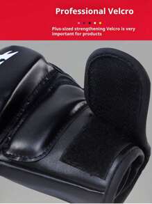 1 pièce Set de gants de boxe à demi-doigts en forme de main fantôme | Gants d'entraînement épais pour adultes pour le travail de sac de frappe et de sac lourd, équipement sportif d'entraînement de réaction au taekwondo, un bon accessoire de fitness comme cadeau pour père