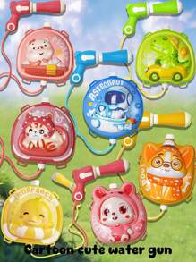 Mochila de agua, juguete de agua para exteriores, lanzador de agua para niños, pistola de agua con tanque de mochila de alta capacidad de 2000ml que tiene correas ajustables, con un alcance de 8 metros, para actividades de juego con agua de verano para niños y niñas mayores de 3 años, juguetes para fiestas en la piscina, batallas con pistolas de agua