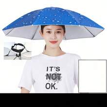 伞帽，适合露营和钓鱼，弹性头带伞帽，防紫外线伞帽