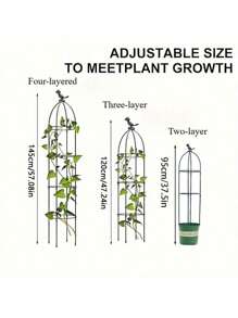 Adjustable Garden Trellis For Climbing Plants - Multifunctional Plastic Support Structure For Potted Flowers, Vines, And Vegetables - Indoor And Outdoor Plant Tower With Bird Decor
