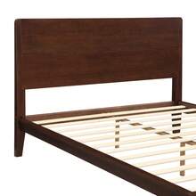 MERAX Mid-Century Modern Full Size 12 Inch Bamboo Wood Platform Bed With Wood Slat Support, No Box Spring Needed, Easy Assembly,Chocolate - Chocolate-Full Size - View 9