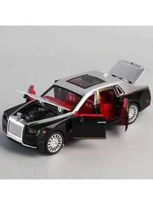 1pc 2025 New High-Quality Premium Alloy Car Model With Sound And Light Effects, Children Toy Car For Parent-Child Interaction, Birthday, Easter, Holiday Gift, Perfect Present