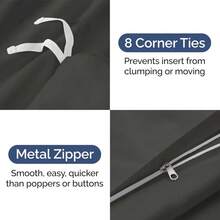 Queen Size White Duvet Cover Set - Extra Soft 90 X 90 Duvet Cover With 2 Pillow Shams - Hotel Luxury Bedding Set, Fade Resistant & Zipper Closure - Breathable Comfortable Bed Set For Queen Bed