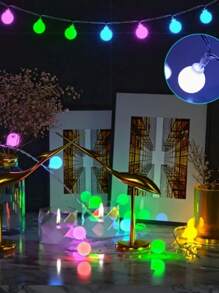 1pc, 1.5m/10LED, 3m/20LED, 6m/40LED, 10m/80LED Fairy String Lights Suitable For Bedroom, Tent, Wedding Party, Christmas, Balcony, Valentine's Day Decoration