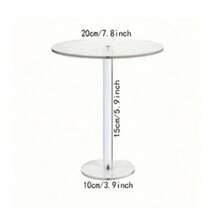 Transparent Acrylic Round Cake Stand, Transparent Cupcake Stand, Dessert Cupcake, Pastry Candy Display Rack, Suitable For Dessert Table, Birthday Party, Wedding Event - Transparent - View 17