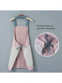 2/1 pieza Delantal impermeable y resistente al aceite de alta calidad para cocinar, delantal de cocina de moda para hombres y mujeres, uniforme de trabajo para adultos