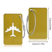 1pc/3pcs Personalized Luggage Tags For Suitcases,Bag Tags For Luggage Travel Luggage Tags With Privacy Name Card,Small Metal Luggage Tags Luggage Identifiers For Suitcases.Customized Text And Colour Gift. - Multicolor - View 30